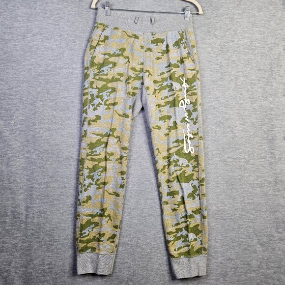 Uniqlo Sprz NY Andy Warhol Green Gray Camo Pull-on Jogger Women's Size S - Picture 1 of 8